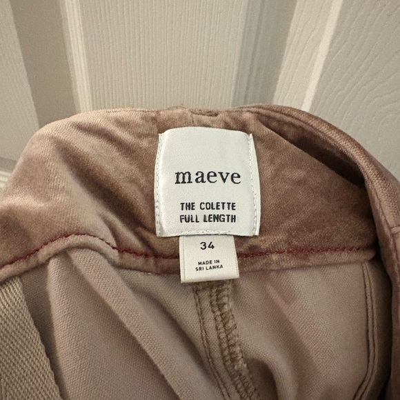 VIRAL Anthropologie Colette Full-Length Velvet Pants by Maeve - Picture 6 of 7